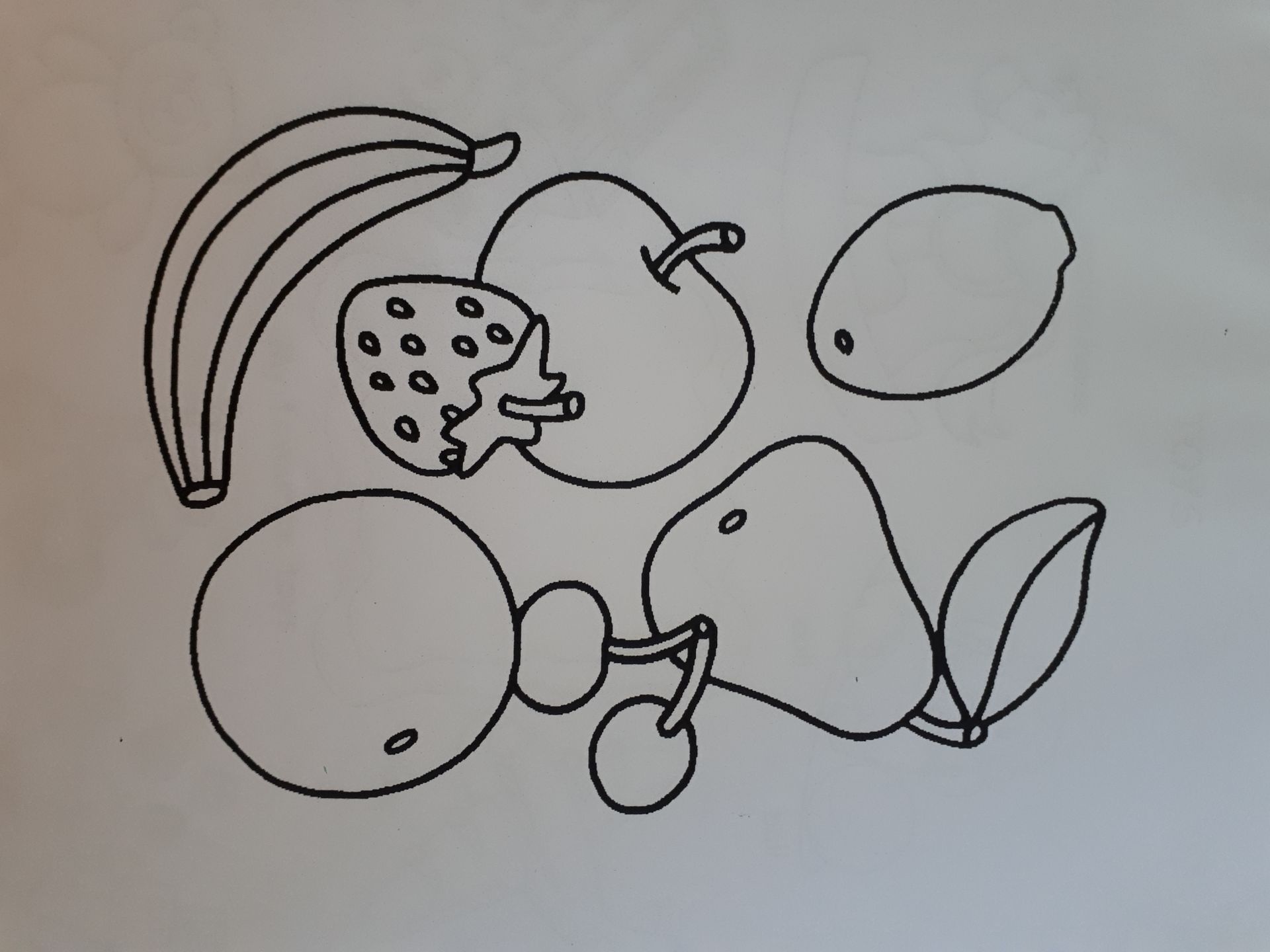 Anglický jazyk pre MŠ - pracovné listy - ovocie