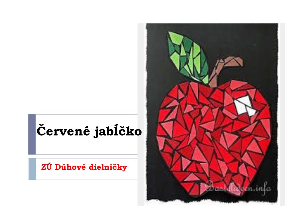 červené jabĺčko