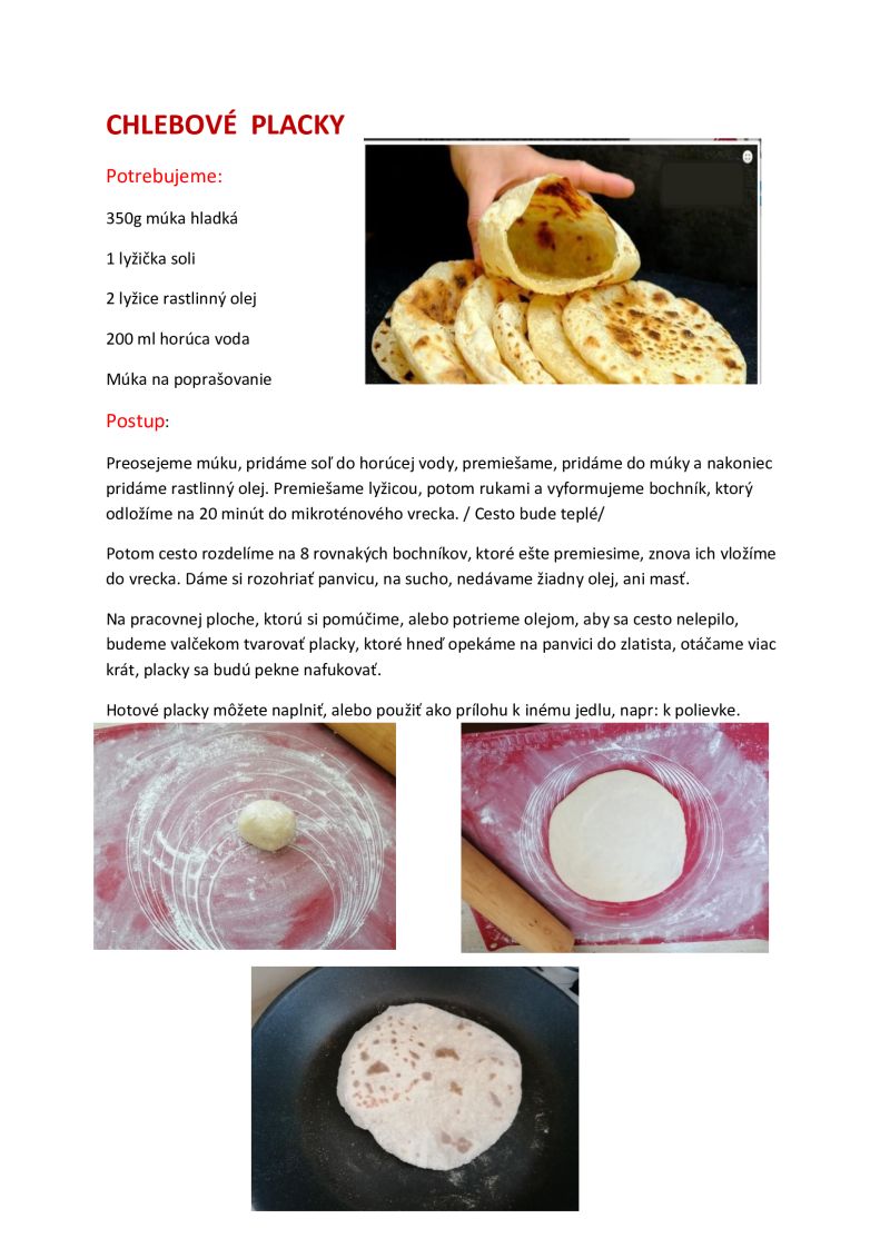 chlebové placky