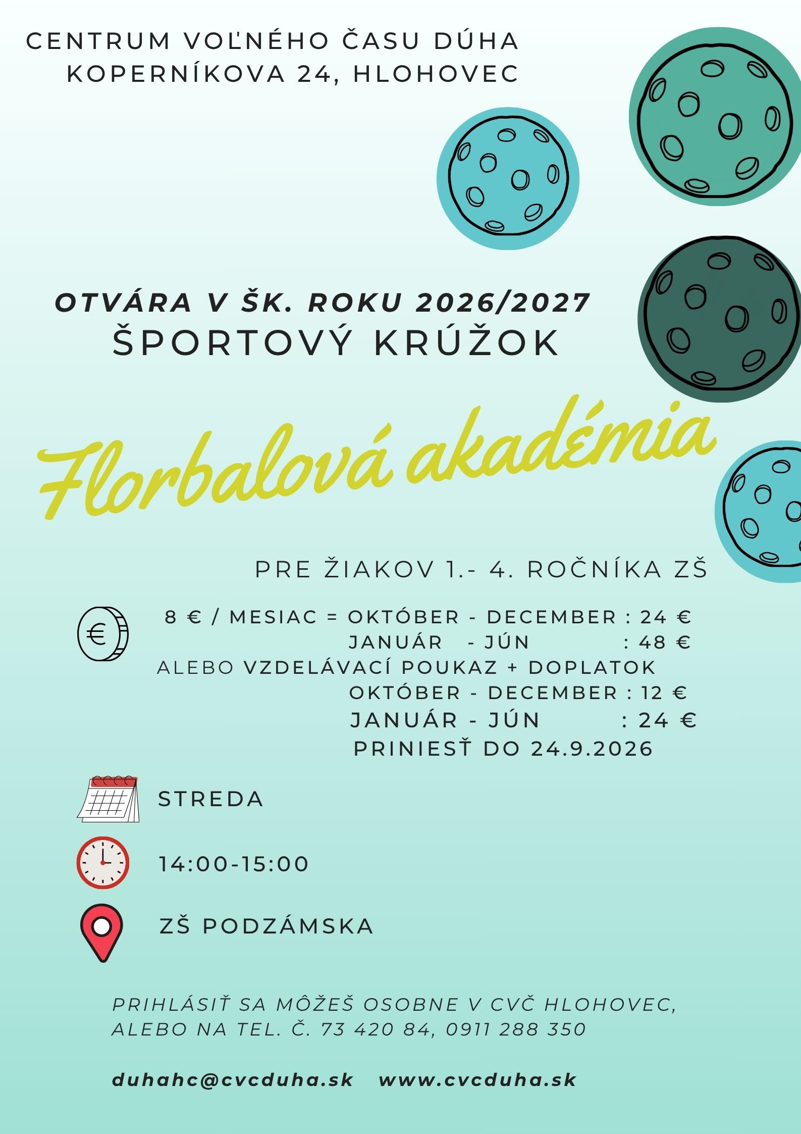 Florbalová akadémia 2026/2027