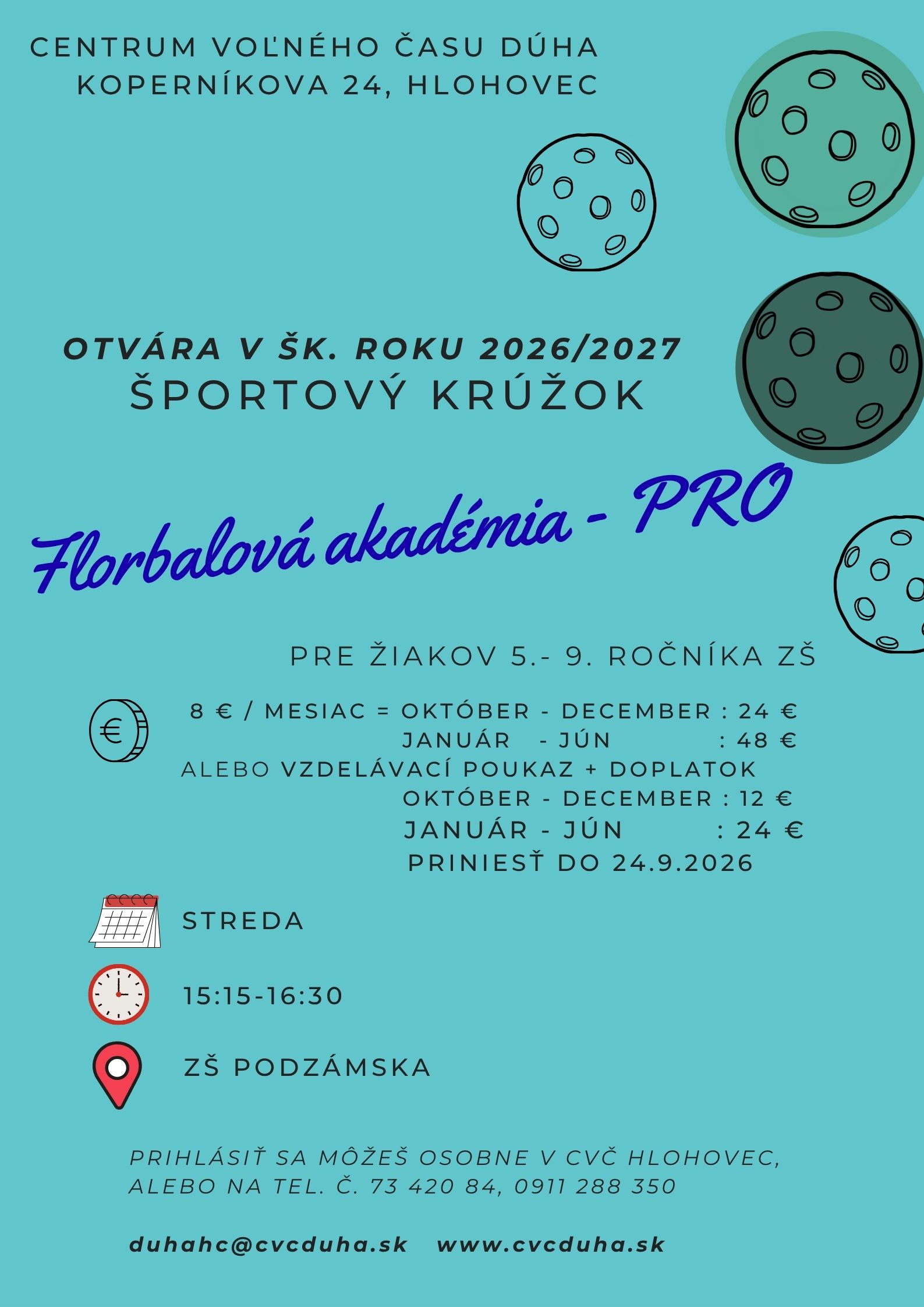 Florbalová akadémia PRO 2026/2027