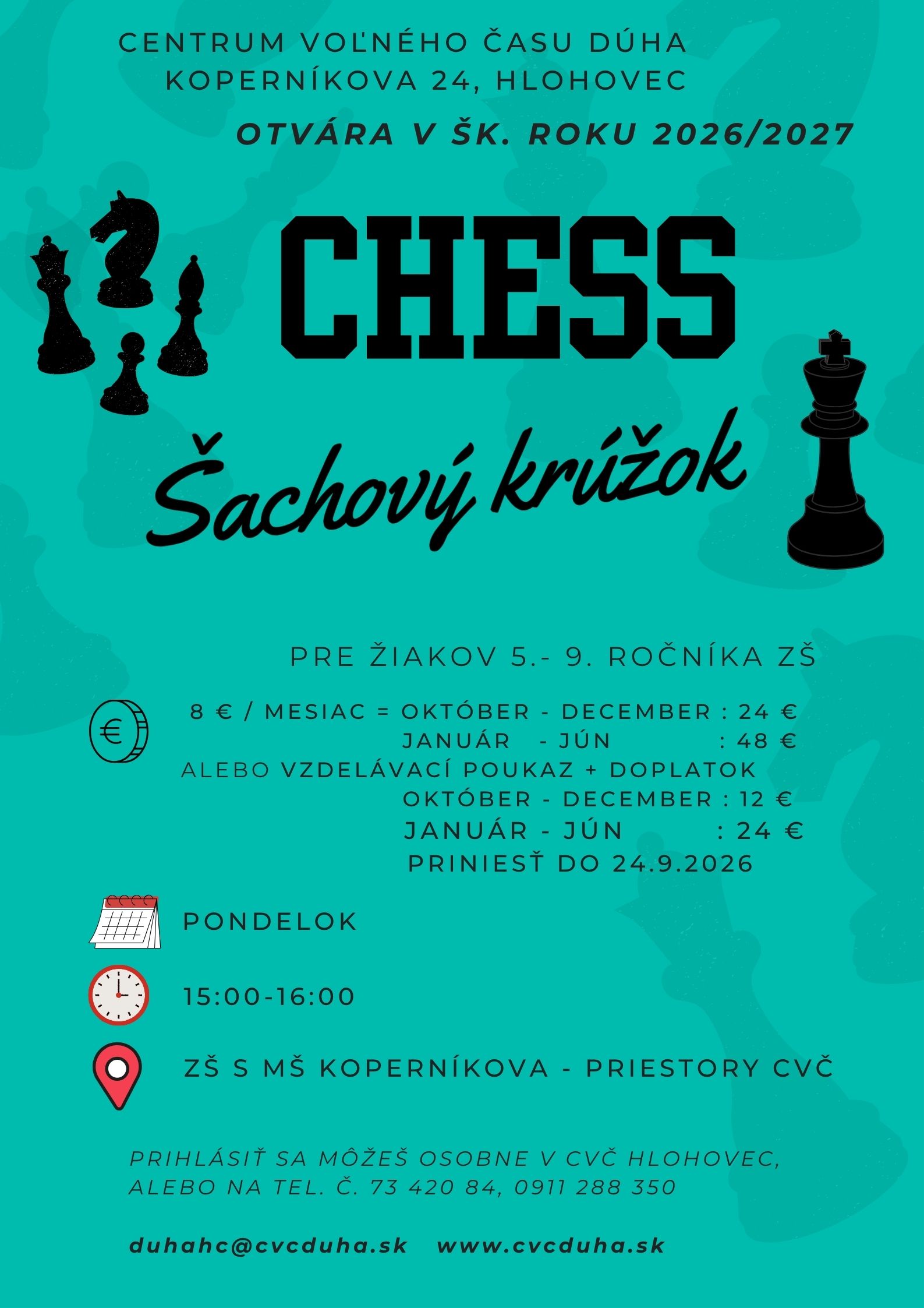 šachový krúžok 2026/2027