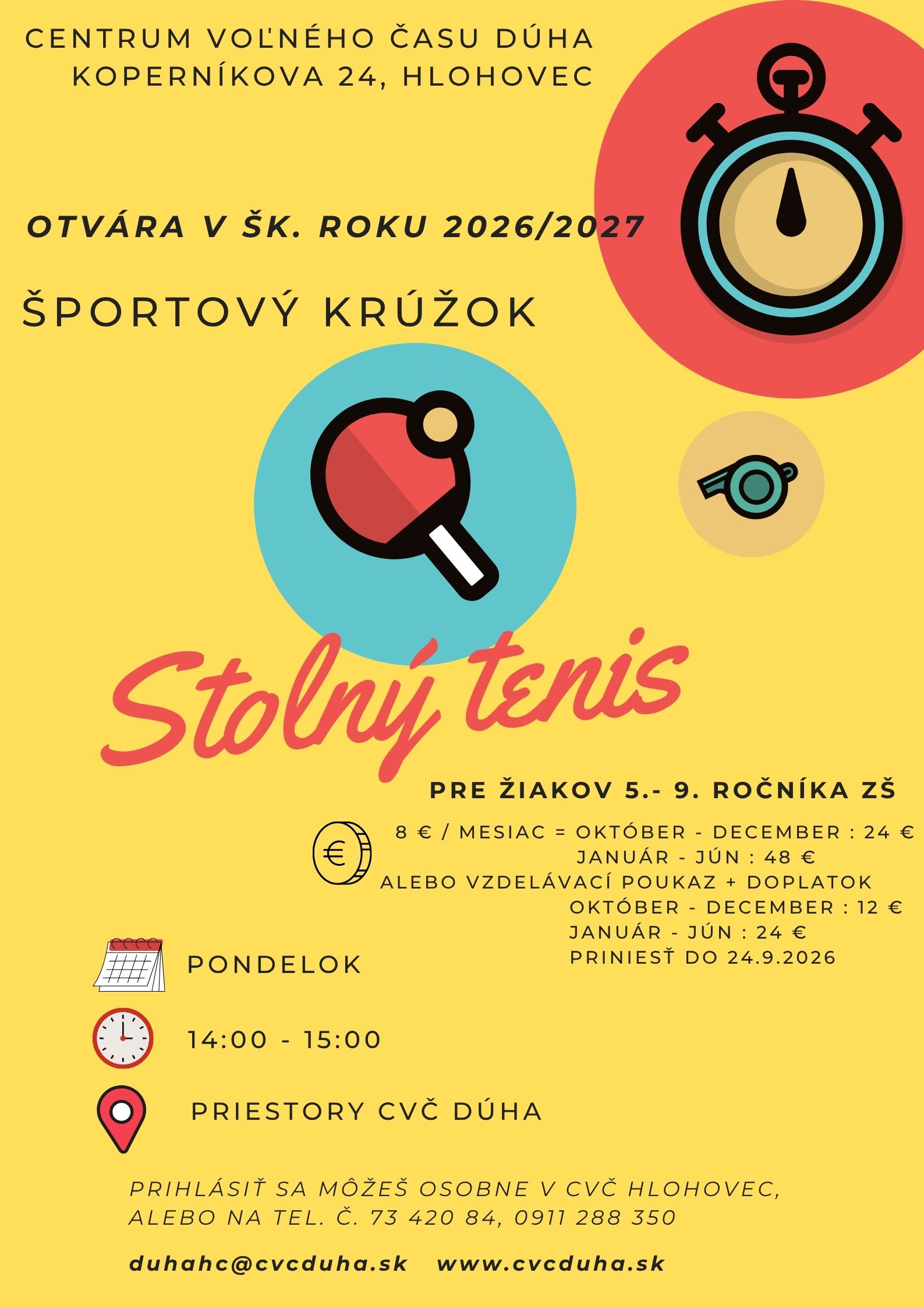 Stolný tenis 2026/2027