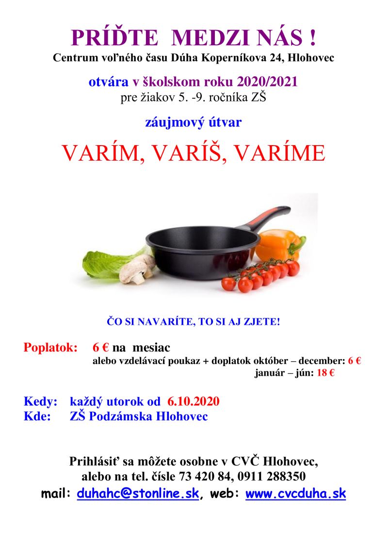 VARÍM, VARÍŠ, VARÍME PRE 5.-9. ročník ZŠ